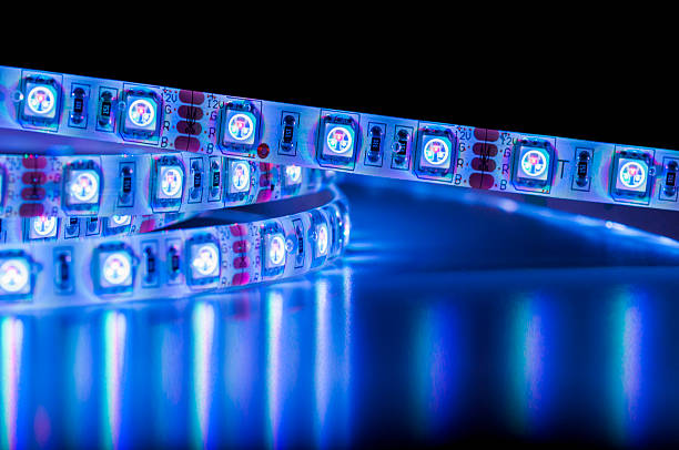 led strip lights, blue color, close up Advantages and Application Area of LED Lighting Technology